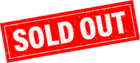 Sold out sign vector illustration.